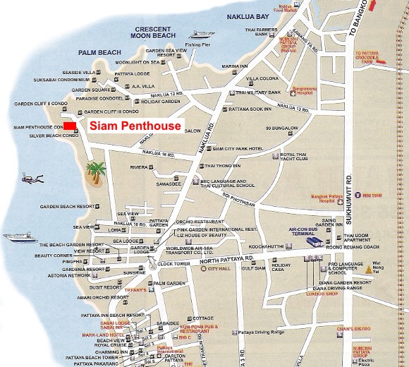 Location map of Siam Penthouse III